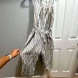 Ann Taylor Wide Leg Linen Jumpsuit - Size 14